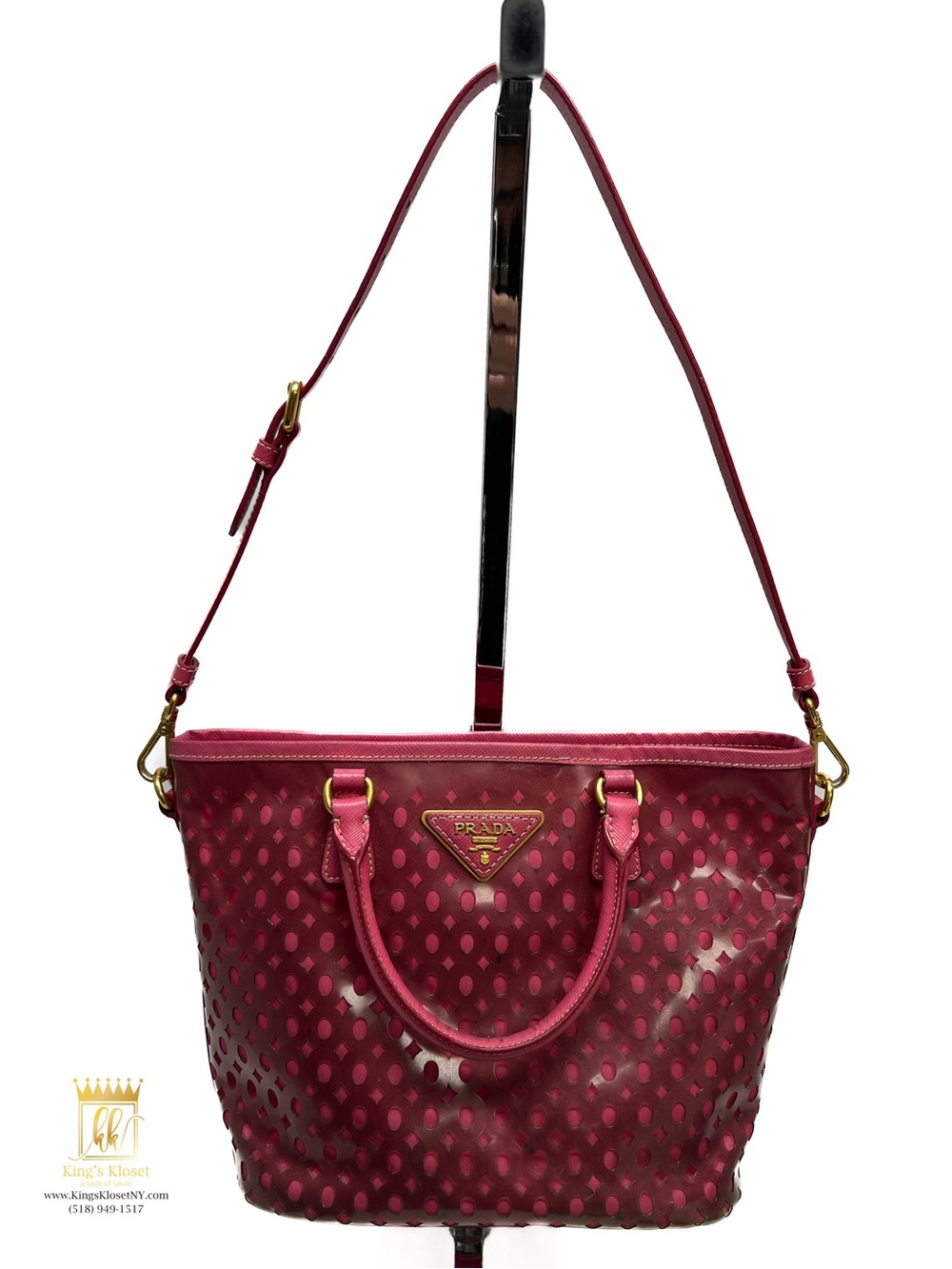 Prada Limited Edition Perforated 2-way bag